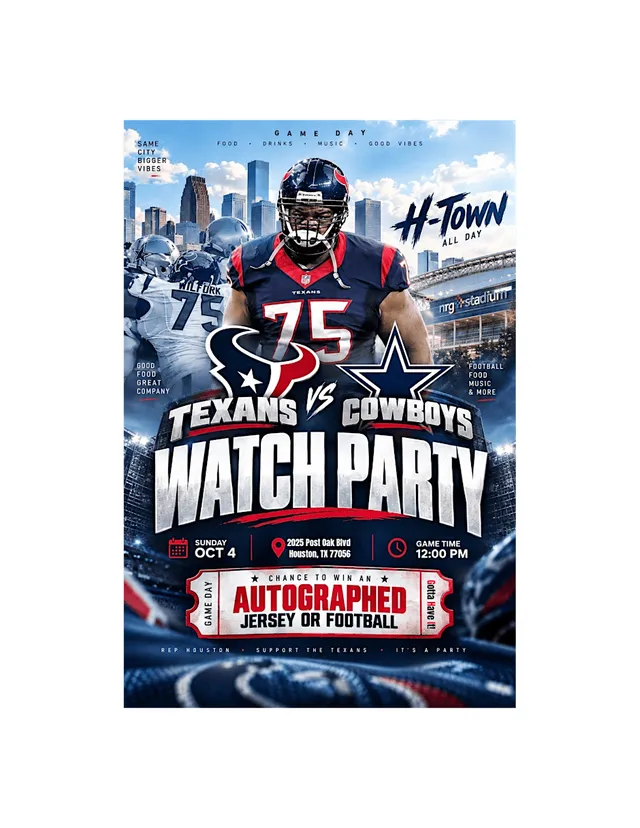 Cowboys vs. Texans Watch Party w/ Vince Wilfork