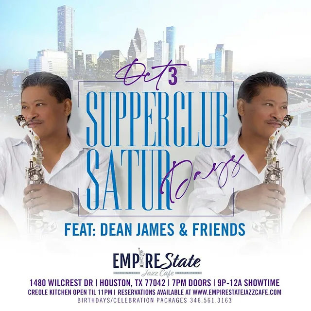 Dean James & Friends Saturday 10/3