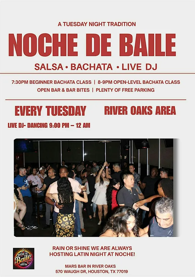 Bachata y Salsa Night in River Oaks- Noche de Baile Social Club