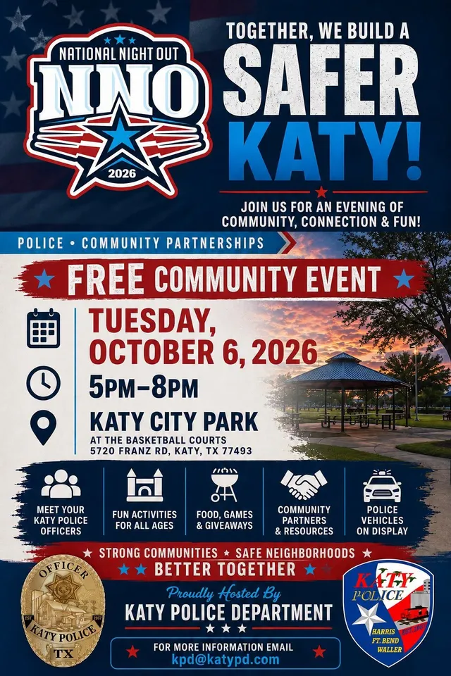 National Night Out 2026 - Katy Police Department