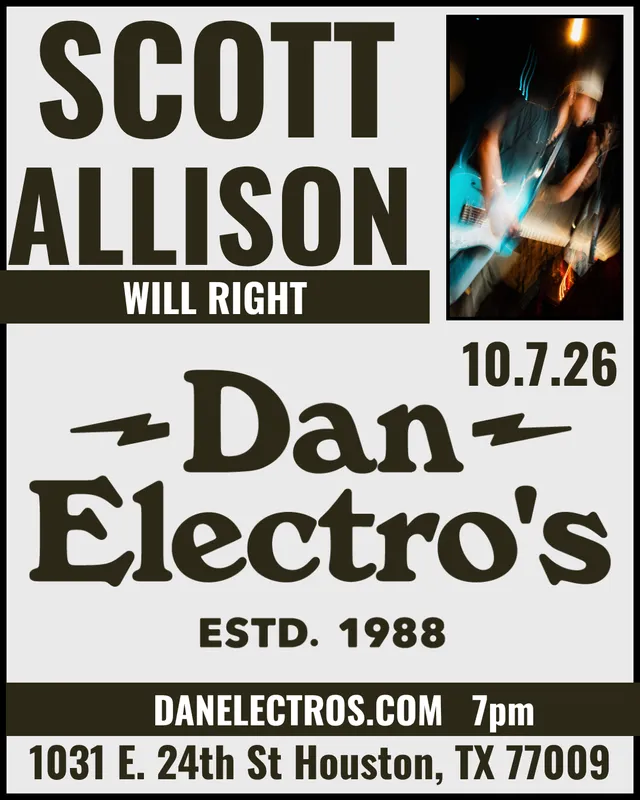 Whiskey Wednesday w/ SCOTT ALLISON + WILL WRIGHT - Dan Electro's
