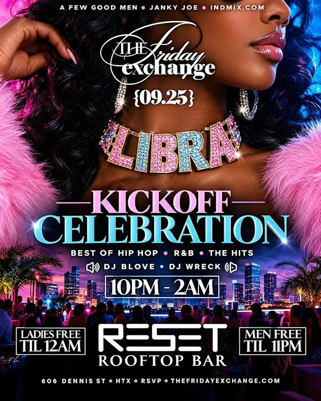The FRIDAY EXCHANGE at RESET ROOFTOP