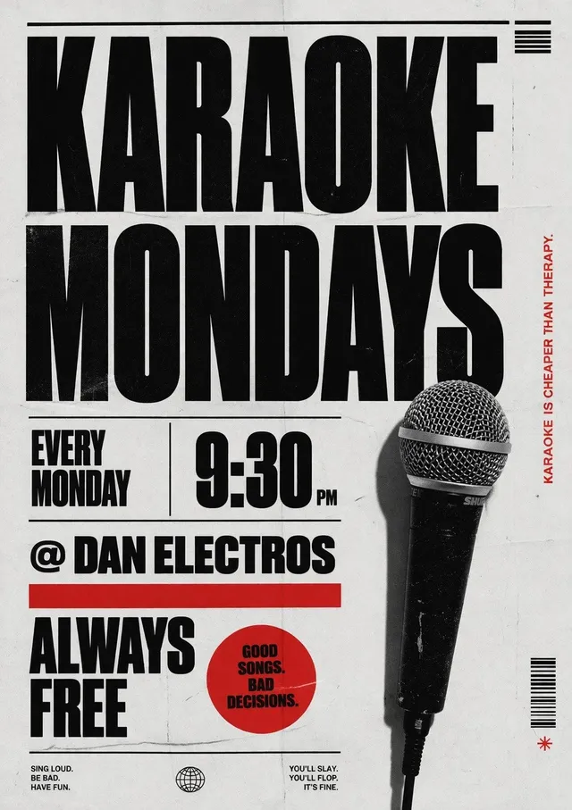 Karaoke Mondays - Dan Electro's